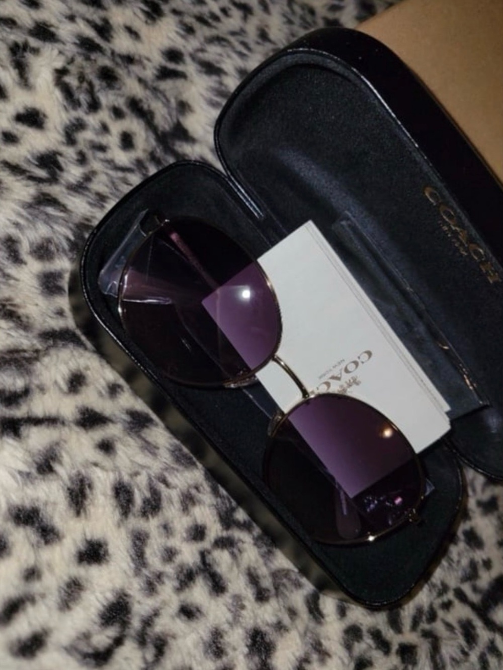 Coach Women's Purple Gradient sunglasses